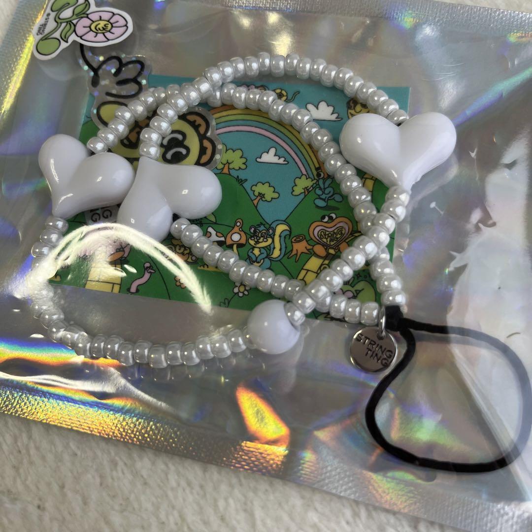 String ting ストラップ Snow Candy Love Heart