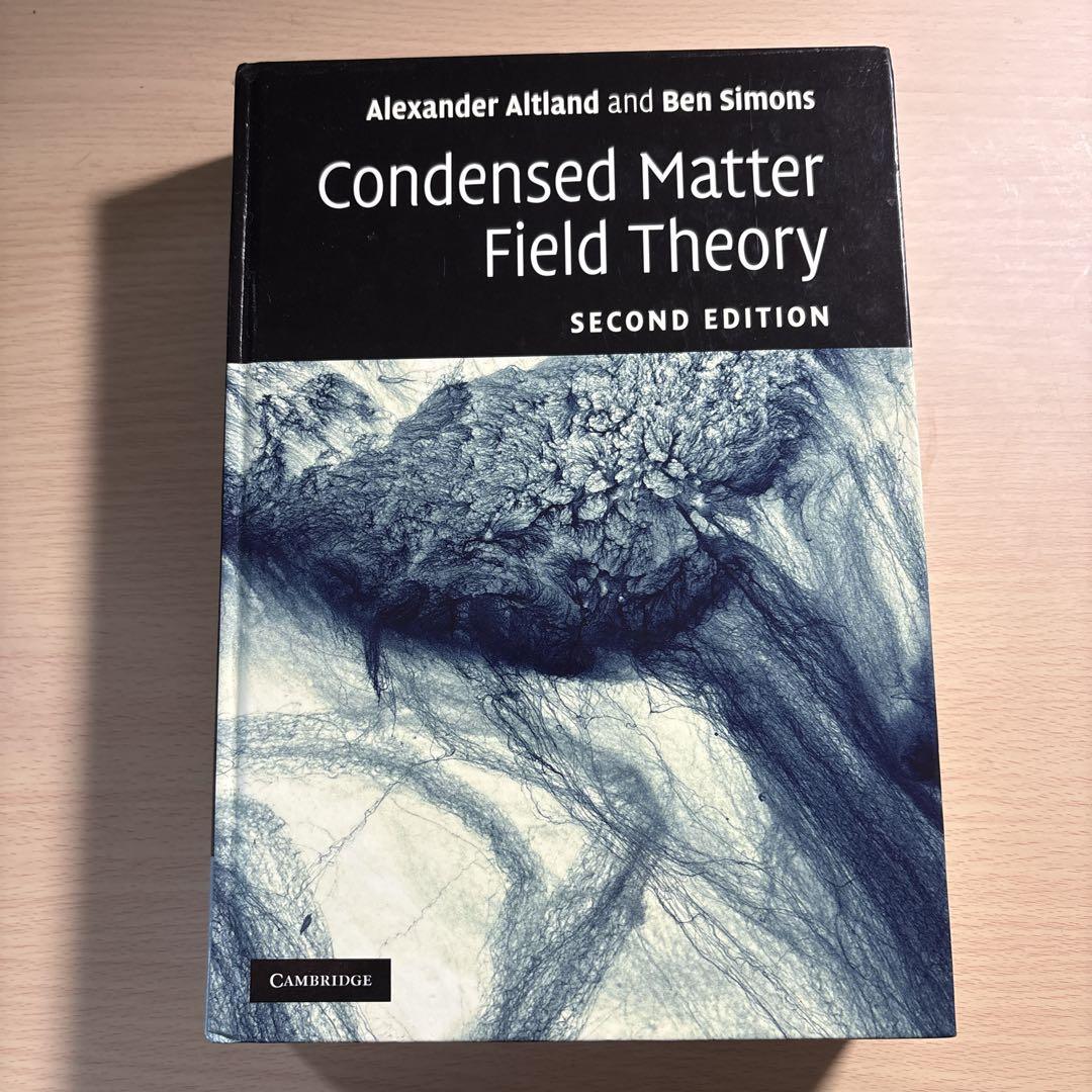 凝縮系物理における場の理論　Alexander Altland
