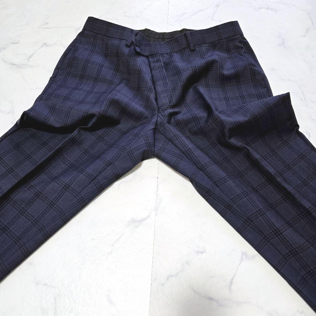 SUIT SELECT スーツ イタリア製生地 ウィンドウペンチェック XL