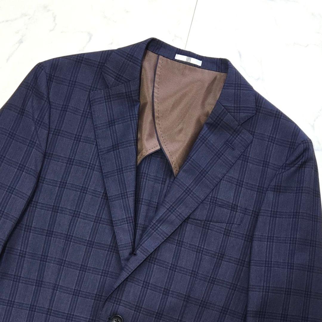 SUIT SELECT スーツ イタリア製生地 ウィンドウペンチェック XL
