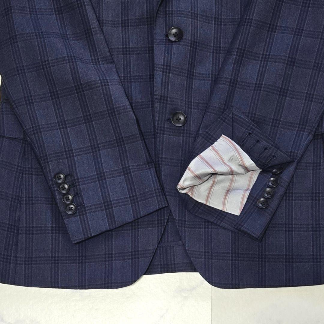 SUIT SELECT スーツ イタリア製生地 ウィンドウペンチェック XL
