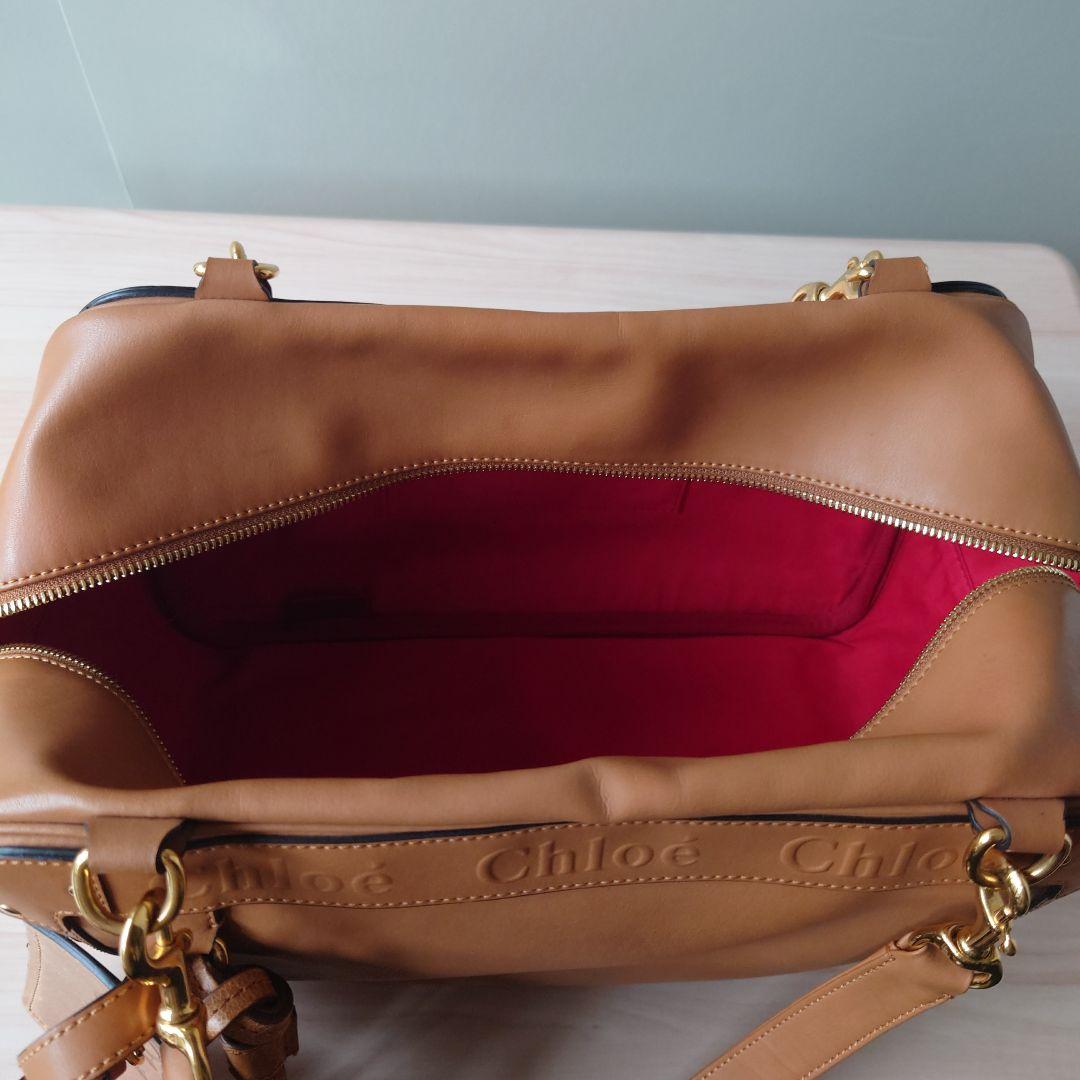 Chloé エデン ブラウンレザーハンドバッグ