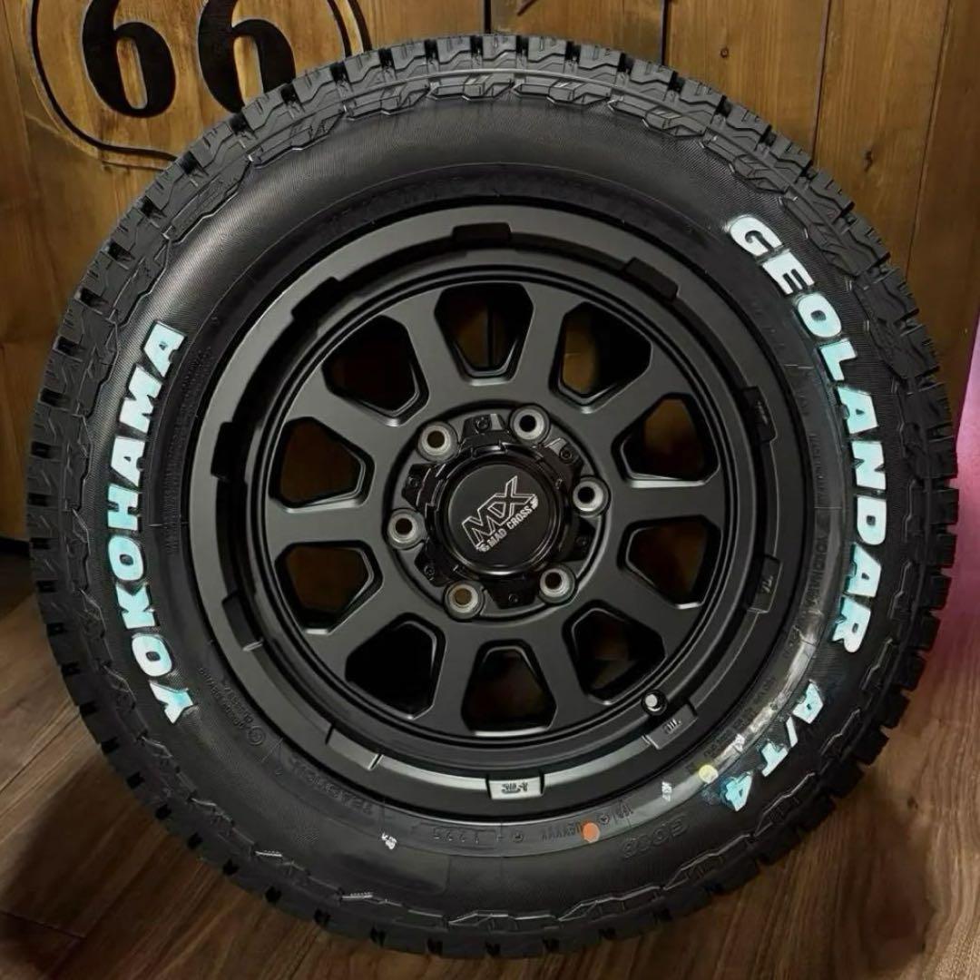 ✨新作✨16インチ⭐️ハイエース⭐️ヨコハマAT4⭐️車検対応⭐️マットブラック⭐️新品