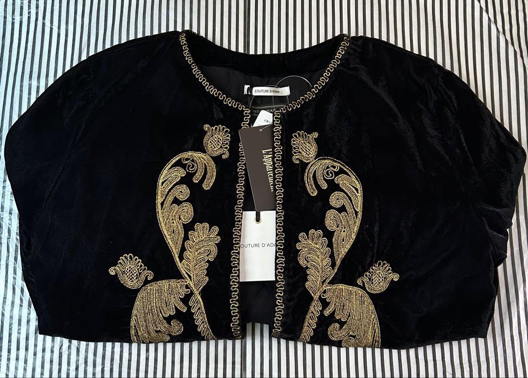 クチュールドアダム VELVET EMBROIDERY JACKET