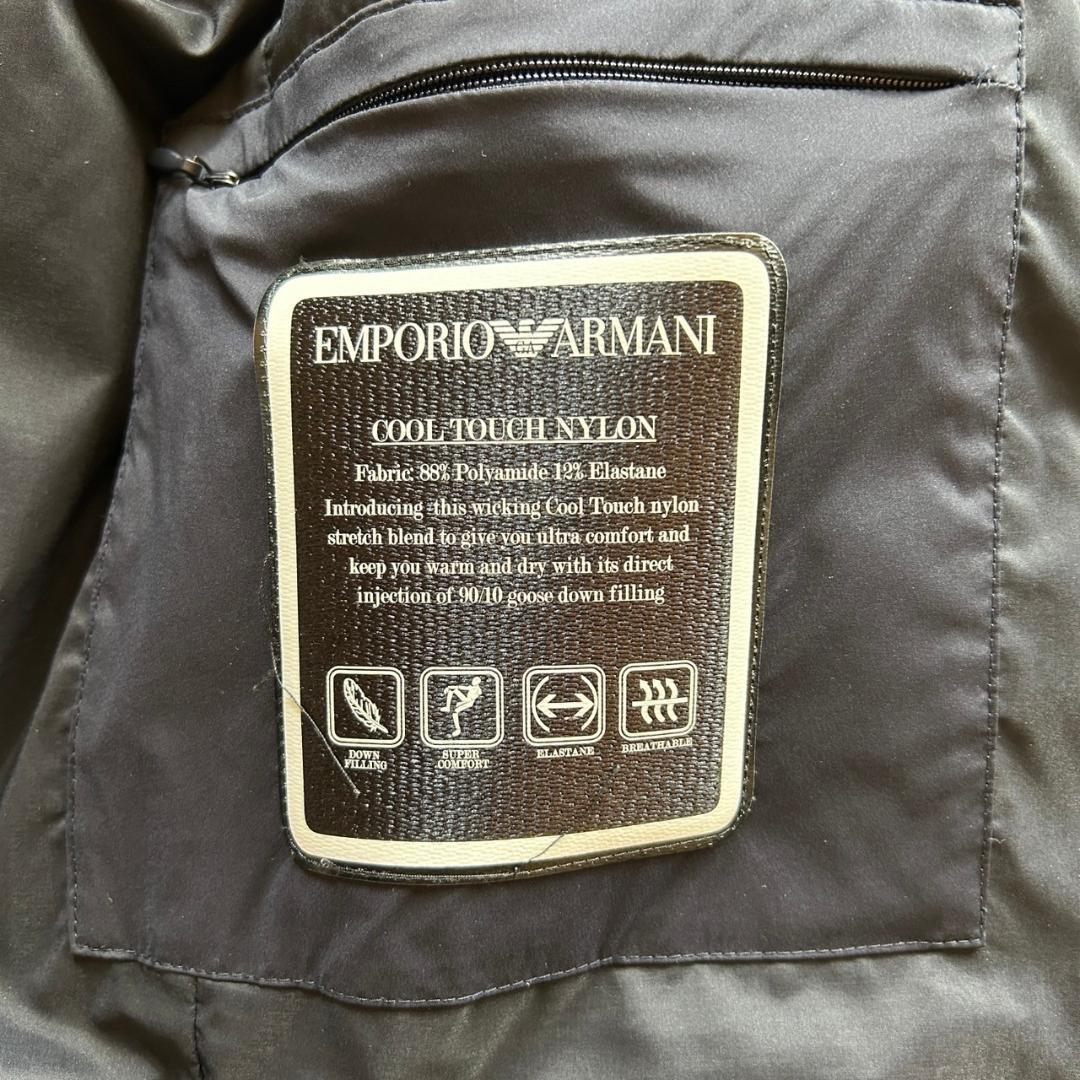 ARMANI エンポリオ アルマーニ イーグルロゴ　ロゴフード　ダウンジャケット