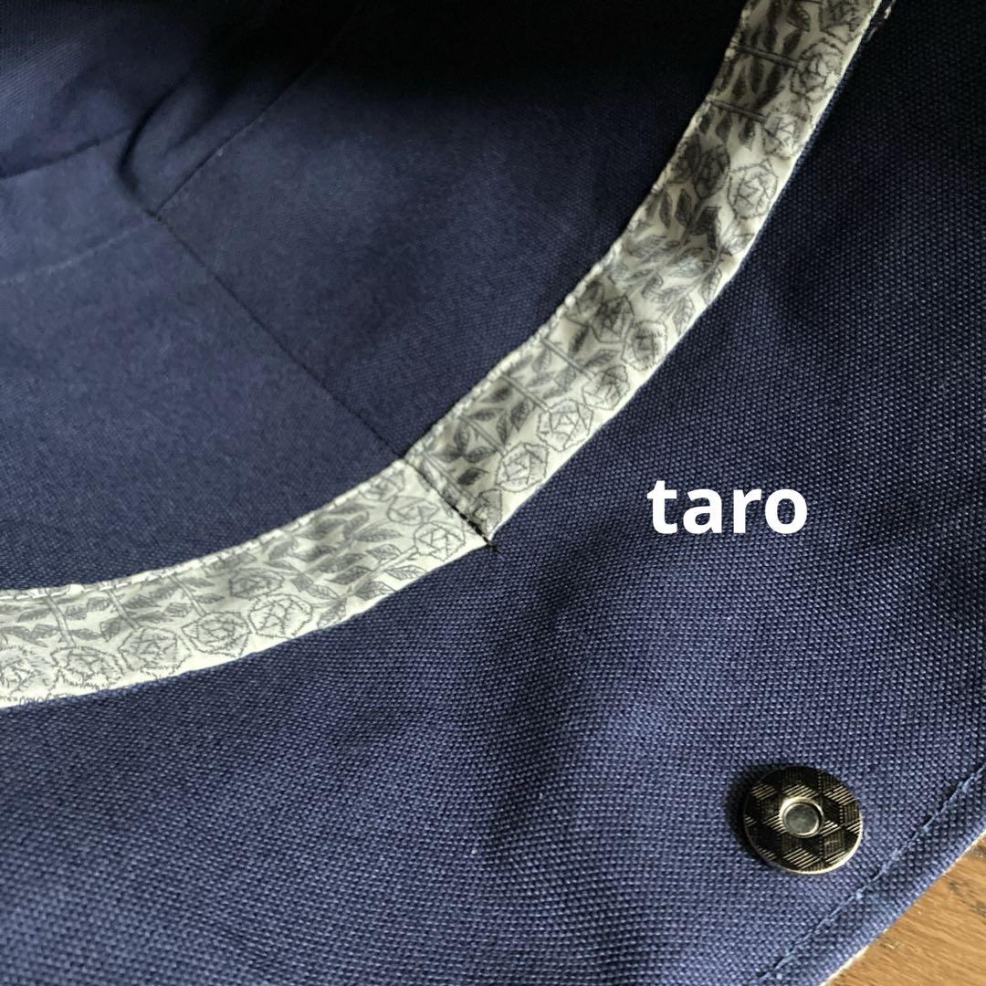 ライフパズル　かご編み付きバケツトートバッグ　ミナペルホネン　ハンドメイド