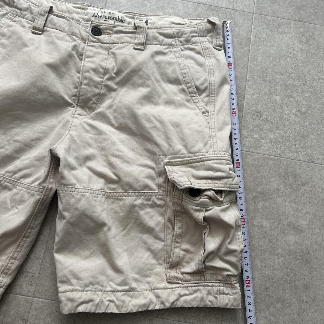 Abercrombie&Fitch アバクロ カーゴショーツ w34 ベージュ