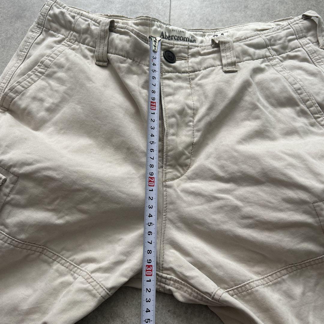 Abercrombie&Fitch アバクロ カーゴショーツ w34 ベージュ
