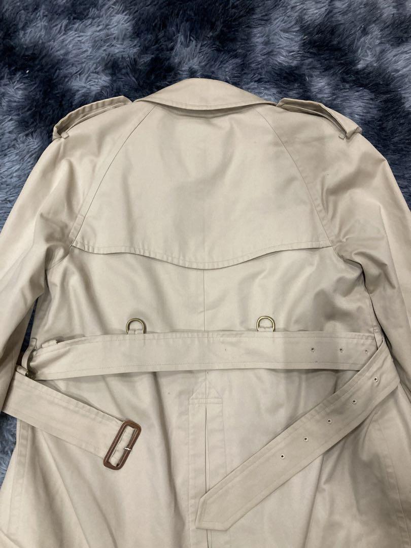 80～90s 英国製 Burberry チェック トレンチ コート バーバリー