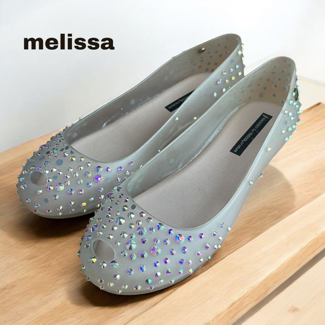 美品　J.MASKREY for Melissa スワロフスキー　レインシューズ