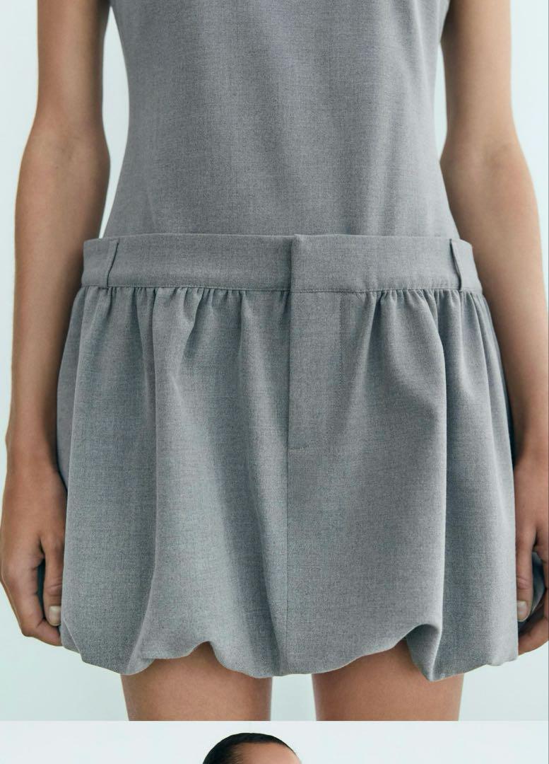 【激安通販 オンラインショップ】日用品 ZARA 可愛いバルーンワンピース日本普段Mサイスフィットです ワンピース