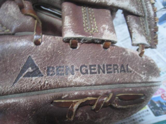 大昔のグローブ 使用感大 BEN GENERAL グローブ グラブ ベンゼネラル 画像10