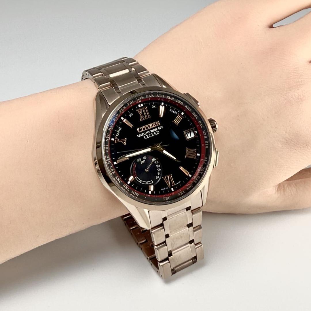 極美品【稼働】シチズン エクシード 腕時計 サテライトウェーブ チタン ラグビー 極美品【稼働】シチズン エクシード 腕時計 サテライトウェーブ チタン ラグビー