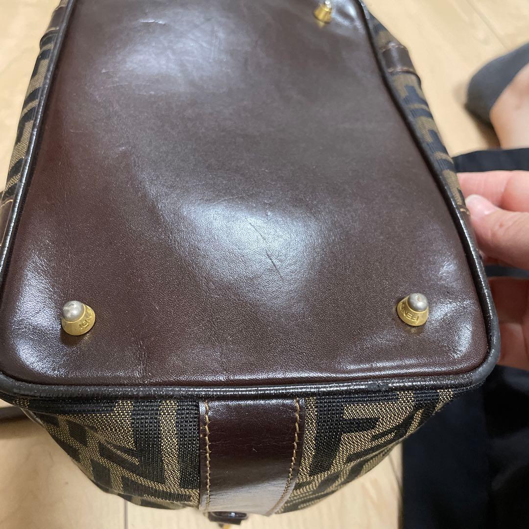 【FENDI】2wayバッグ ハンドバッグ ズッカ柄 ゴールド金具 キャンバス 【FENDI】2wayバッグ ハンドバッグ ズッカ柄 ゴールド金具 キャンバス