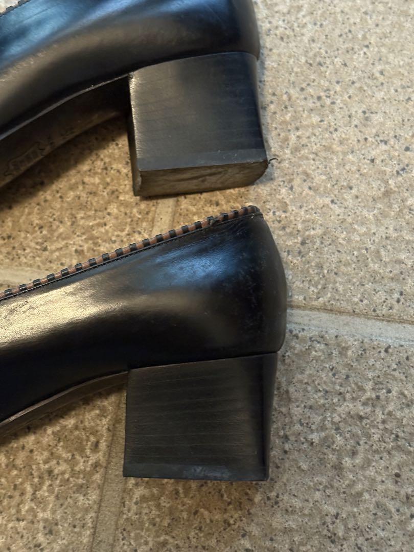 【FENDI】フェンディ フィーロ レザー パンプス メタルステッチ FENDI】フェンディ フィーロ レザー パンプス メタルステッチ