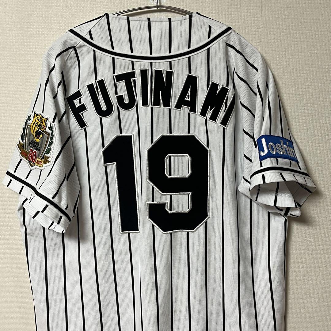 阪神タイガース ユニフォーム 19 藤浪 80周年 M Joshin 刺繍