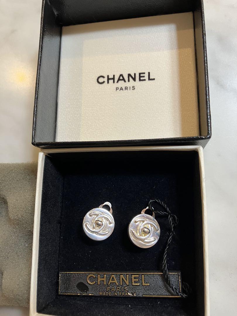 CHANEL シャネル ターンロック ココマーク シルバー イヤリング