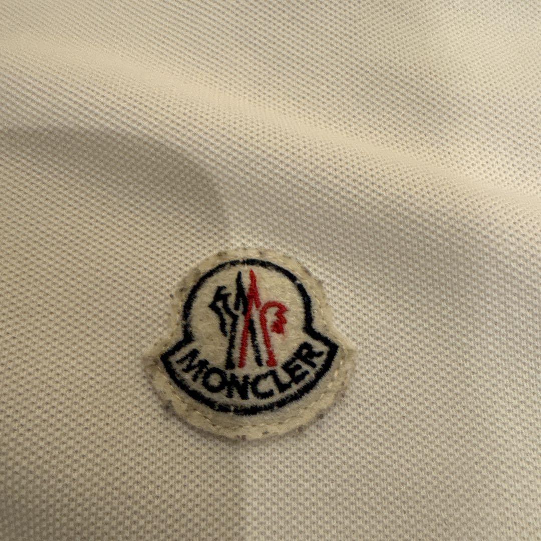 MONCLER ホワイト ポロシャツ L