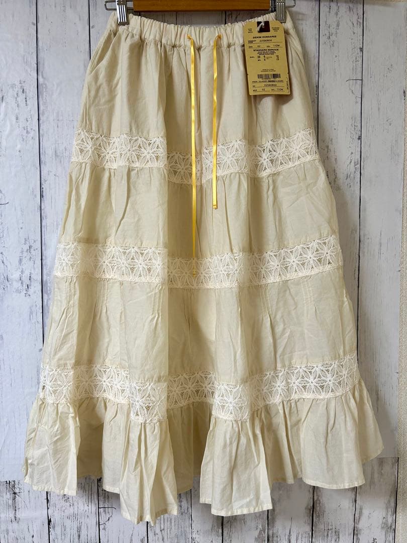 デニムダンガリー　ローンリメイクスカート　02