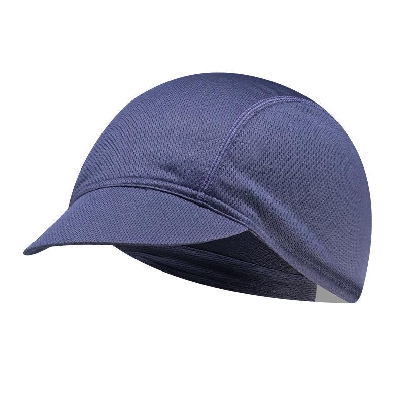 サイクルキャップ メッシュ ヘルメット インナーキャップ 冷感★紺色