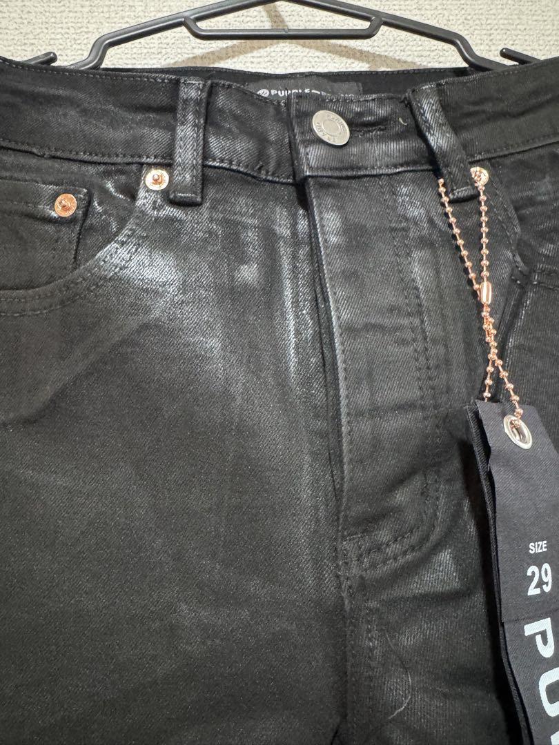 purplebrand P001 Leathered スキニージーンズ