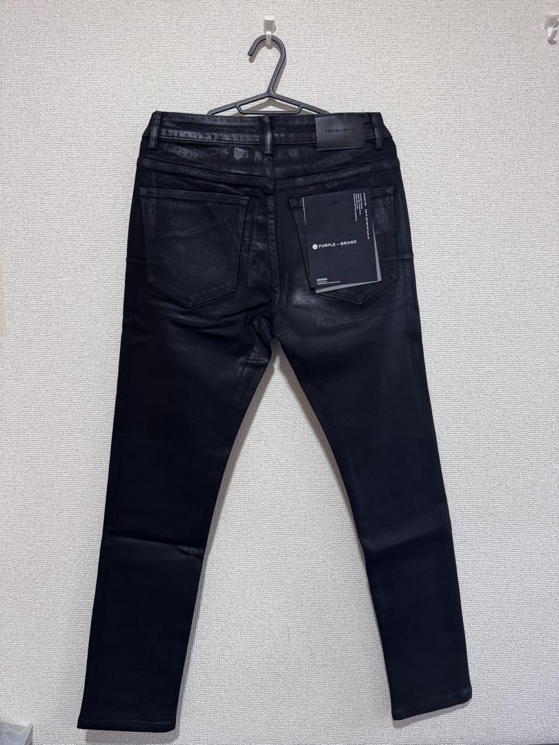 purplebrand P001 Leathered スキニージーンズ