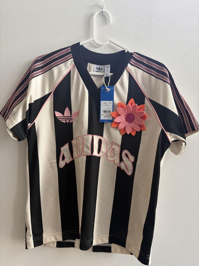 adidas シャツ　レディース　S 花