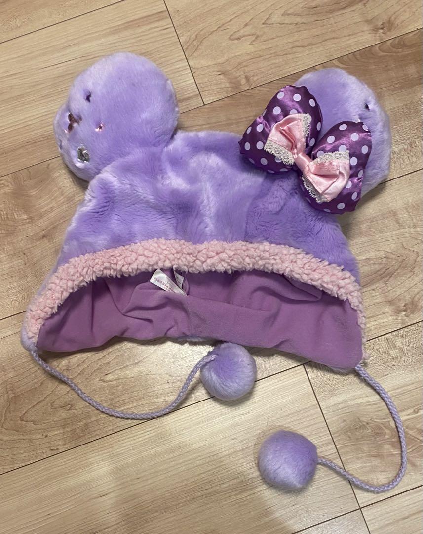 ディズニー ファンキャップ ミニー 紫