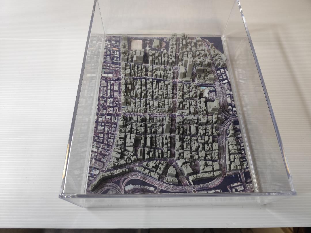 人形町周辺　３D都市データを活用した都市模型　(組み立てキット)