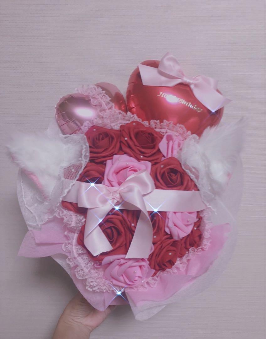 と　バルーンブーケ　花束　推し活　生誕祭