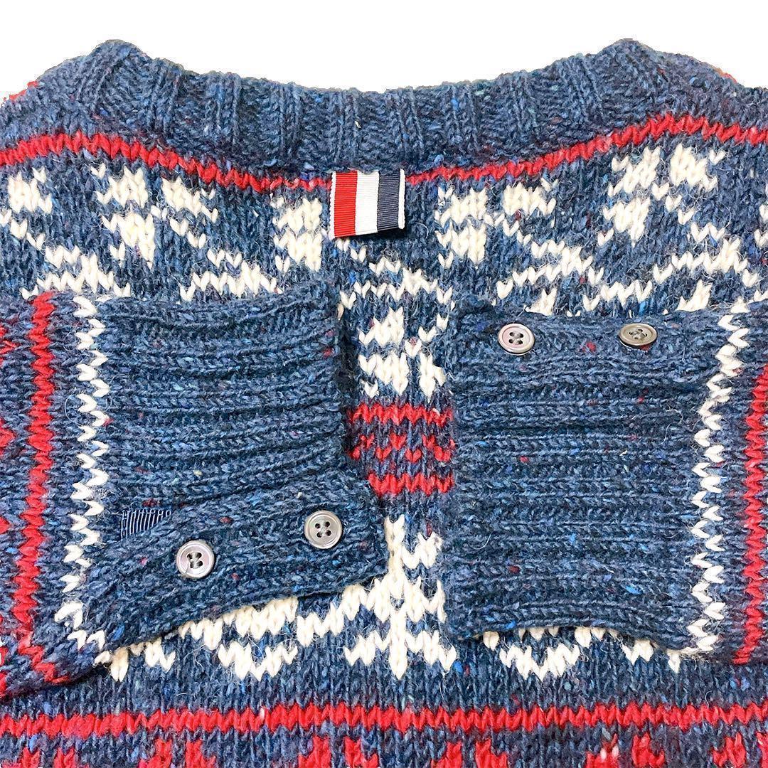 THOM BROWNE. モヘア混 ウール ニット セーター サイズ0