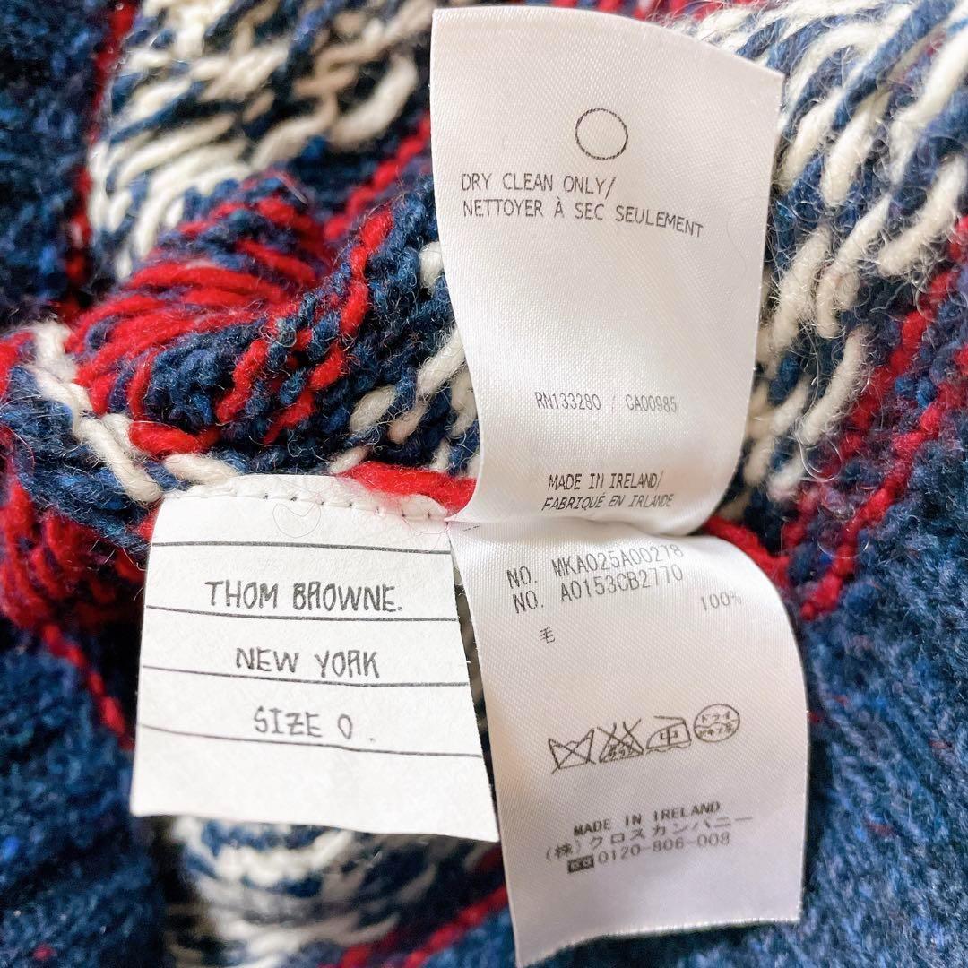 THOM BROWNE. モヘア混 ウール ニット セーター サイズ0