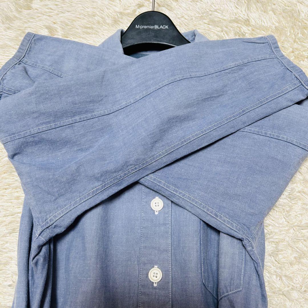 美品 MHL. マーガレットハウエル デニムシャツワンピース 半袖