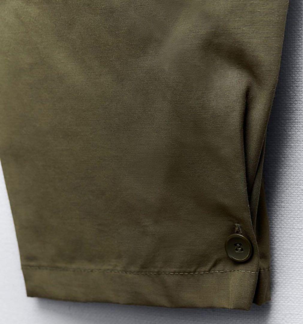 新品タグつき ♡ ZARA カーゴパンツ ベルト付き カーキ Sサイズ 7-9号