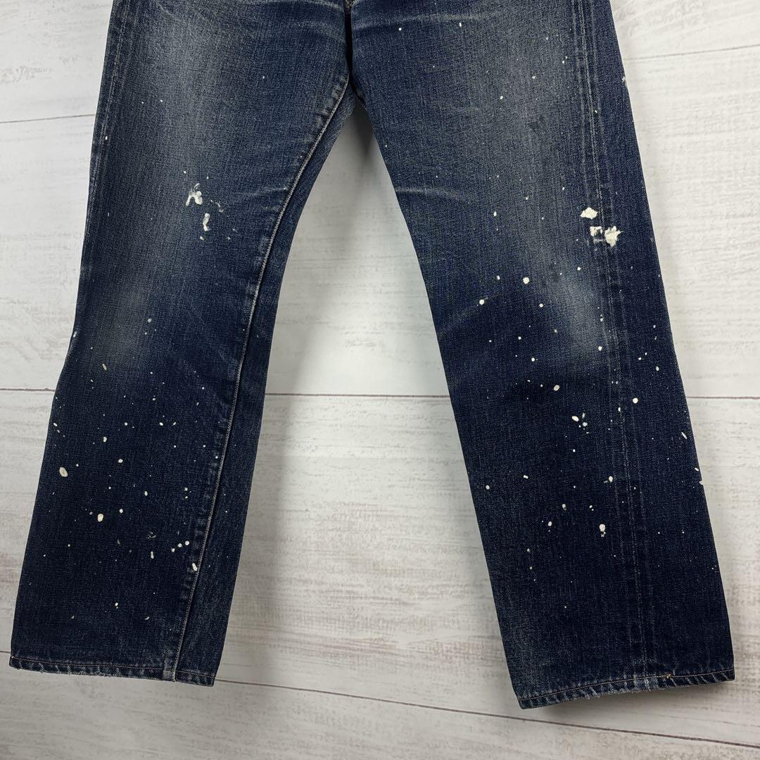 希少 Levi's 501xx 復刻 BIGE ペイント 縦落ち vintage