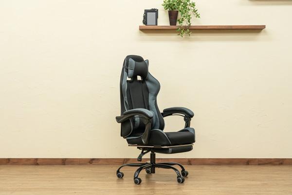 新品 フルフラットメッシュレーシングチェア グレー 新品 フルフラットメッシュレーシングチェア グレー