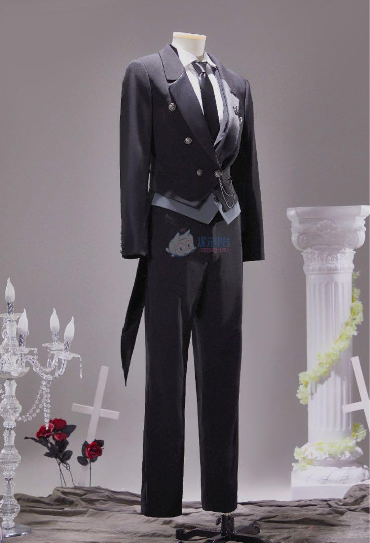 次元電台　黒執事　セバスチャン　コスプレ衣装　ウィッグ・靴追加可