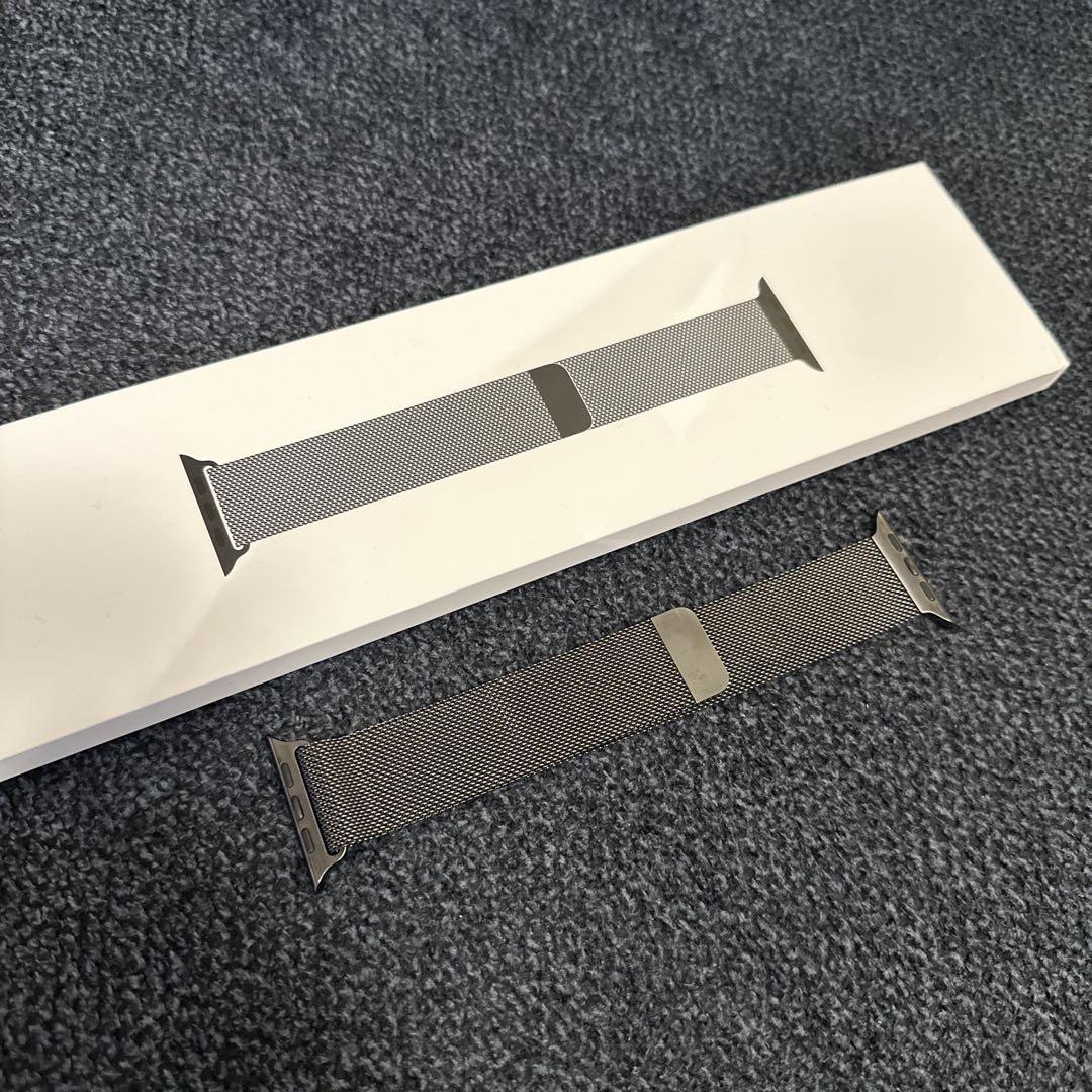 Apple Watch 44mmケース用グラファイトミラネーゼループ