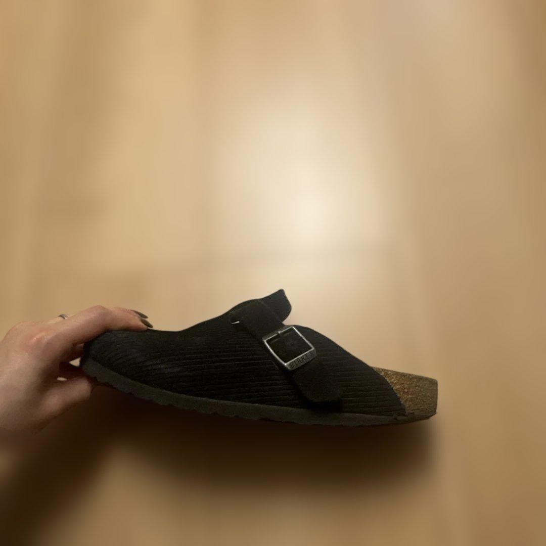 BIRKENSTOCK BOSTON ブラック スエードレザー BIRKENSTOCK BOSTON ブラック スエードレザー
