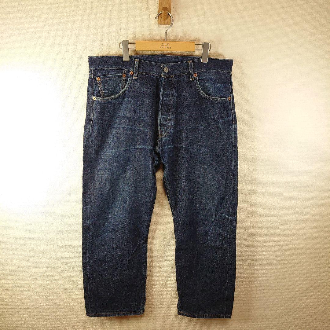 OUTLET SALE- 訳あり品など大放出 濃紺USA製 Levi´s 501XX☆リーバイス93年復刻W36赤耳ビッグE パンツ