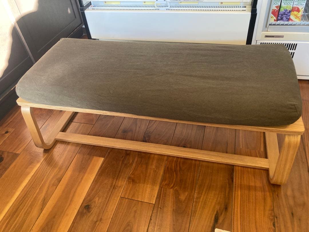 ■送料込■無印良品 リビングでもダイニングでもつかえるベンチ1 オーク イス椅子