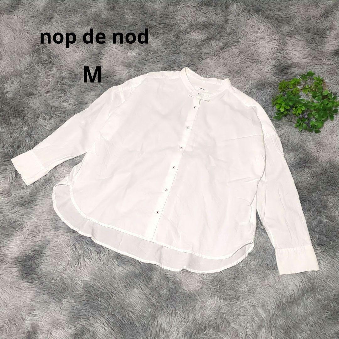 ノップドゥノッド nop de nod 長袖シャツ 【M】 ホワイト レディース