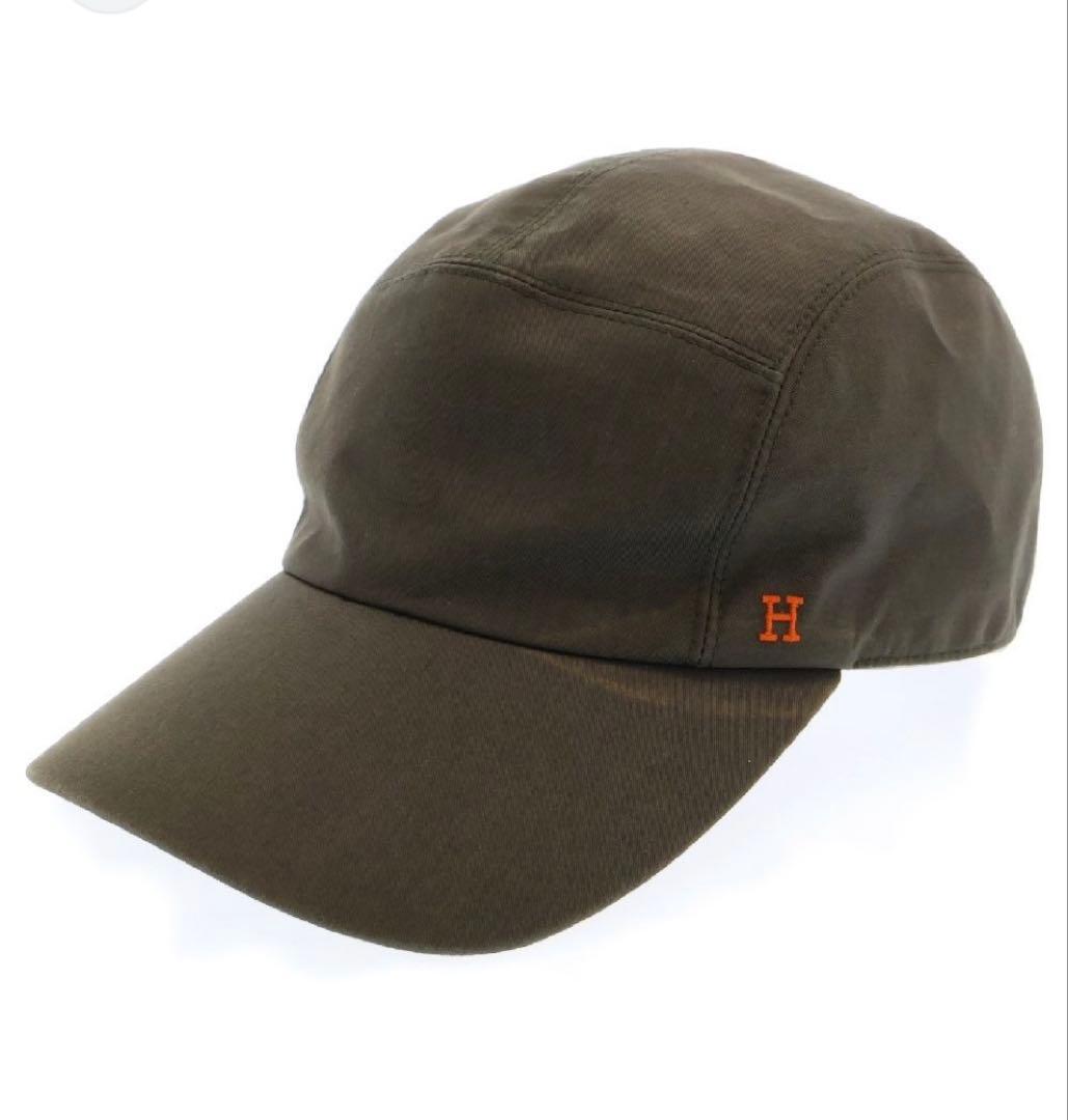 HERMES エルメス Hロゴ キャップ 帽子目立った傷や汚れなし