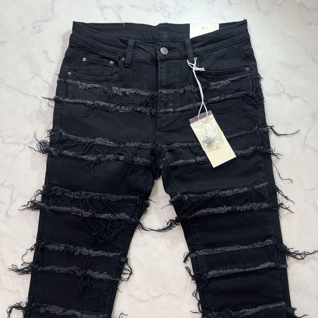 eyden着用デザイン!!mnmlミニマル クラッシュフレアスタックデニム 32 eyden着用デザイン!!mnmlミニマル クラッシュフレアスタック