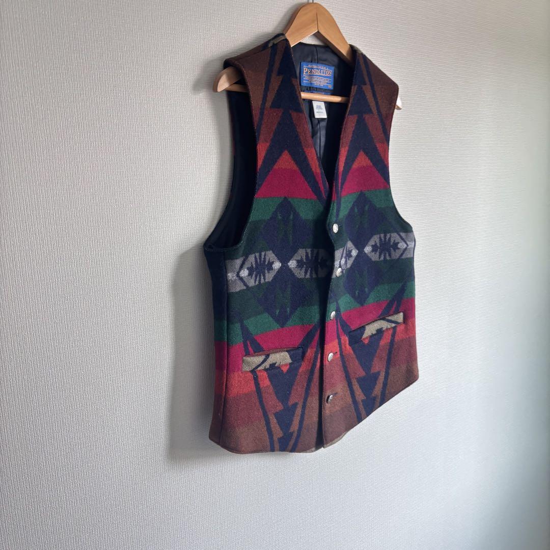 【美品】し63 PENDLETONペンドルトン ベスト S メンズ 個性的 レア