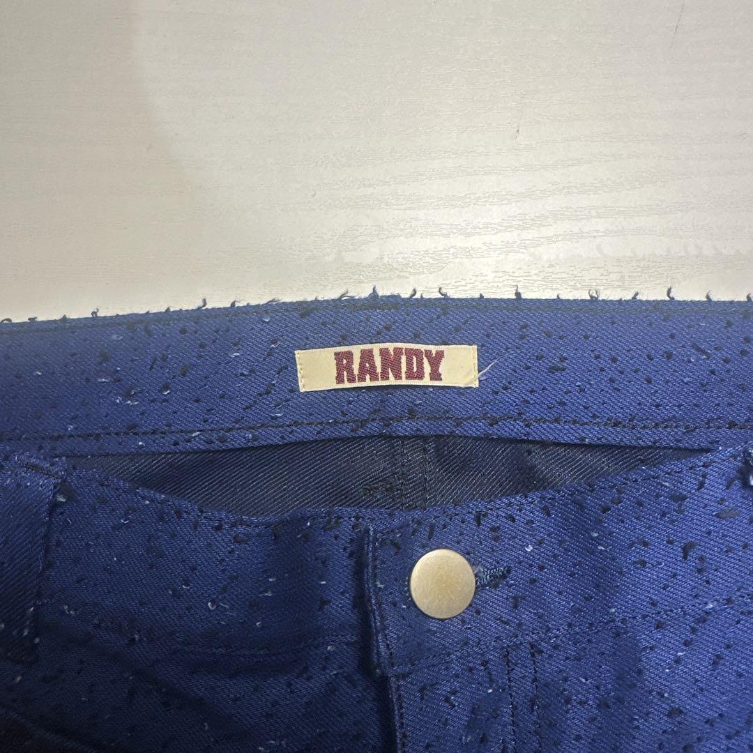 RANDY 22AW ニードルパンチデニム メンズ