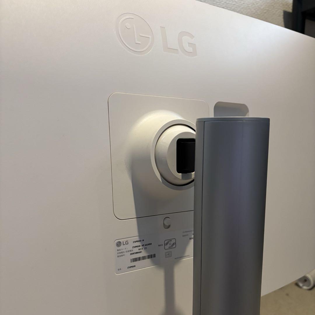 【美品】LG 27UP850N-W 27インチ 4K モニター USB-C対応