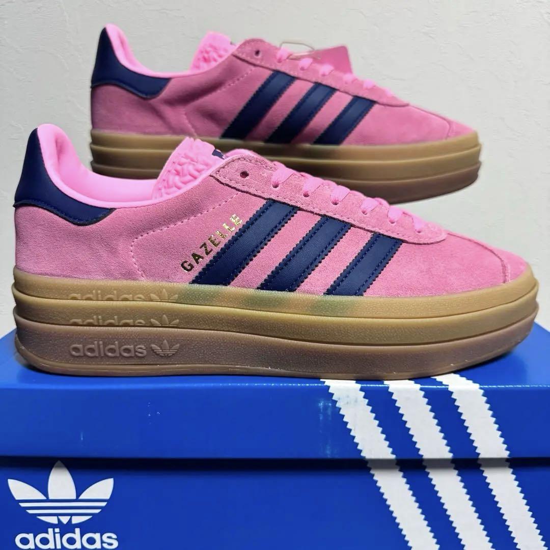 新品未使用 ADIDAS GAZELLE BOLD ピンク 24.0cm
