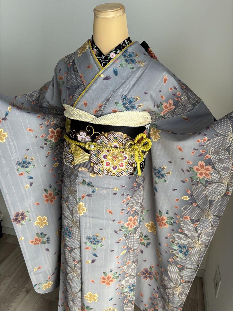 振袖フルセット＋草履バッグセット付き❣️（8/31迄）  正絹　成人式　お値下げ✖️