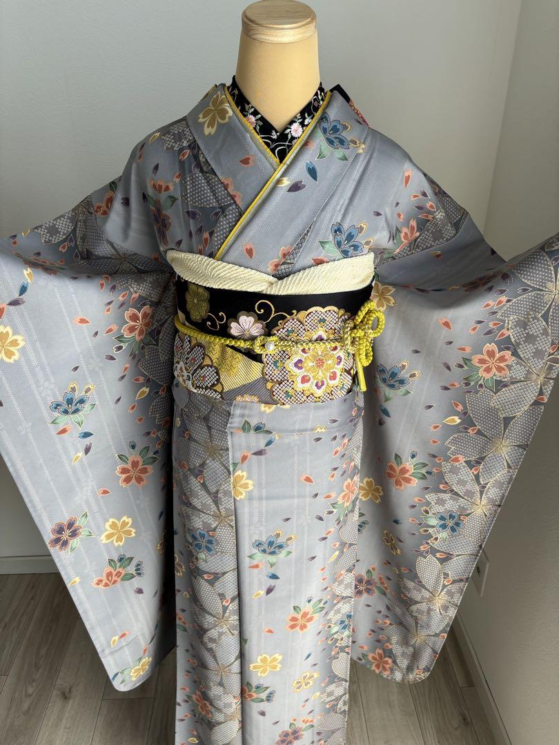 振袖フルセット＋草履バッグセット付き❣️（8/31迄）  正絹　成人式　お値下げ✖️